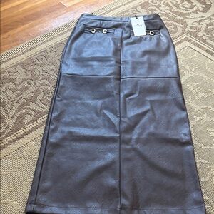 7 For All Mankind Brown Maxi Skirt